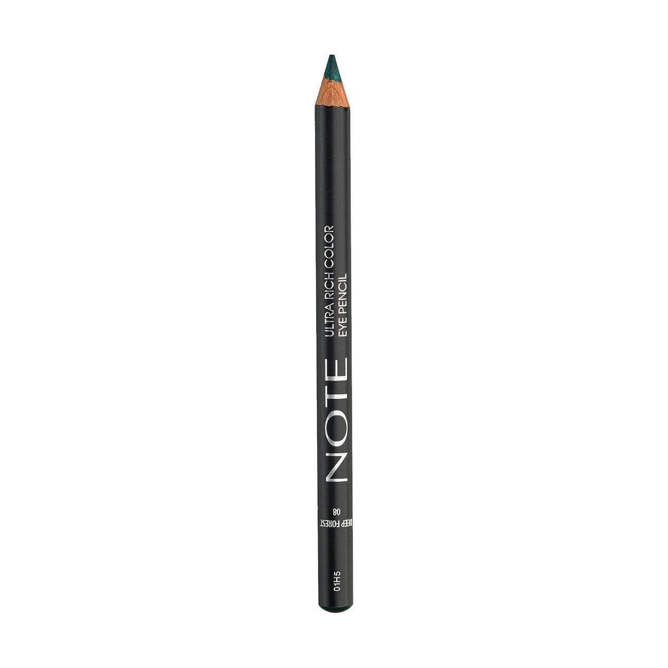 Ультранасичений олівець для очей Note Ultra Rich Color Eye Pencil 08 Deep Forest, 1.1 г